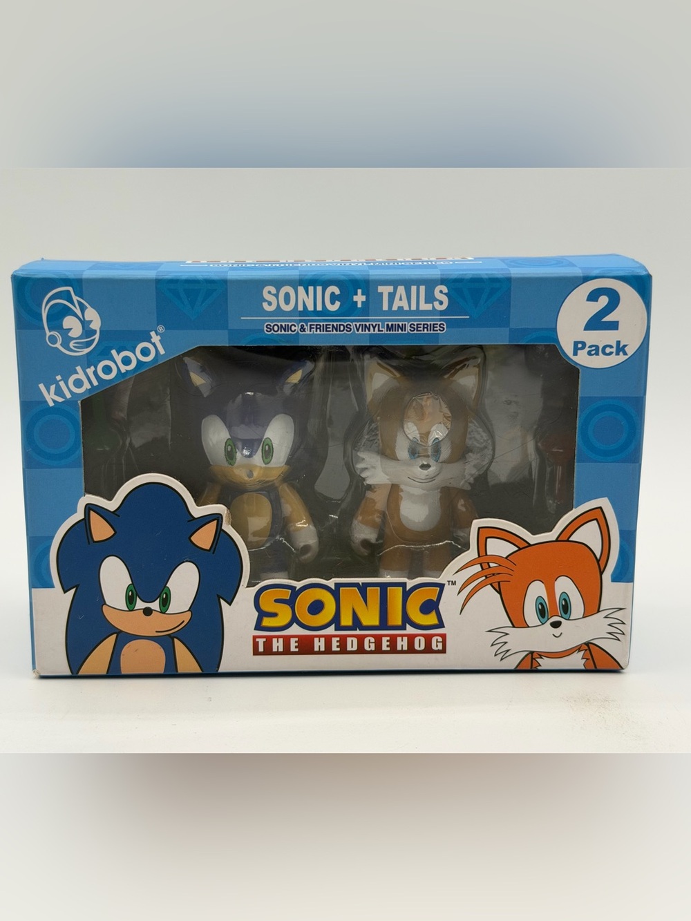 Kidrobot Sonic the Hedgehog Sonic & Tails Vinyl Mini Series Figures - Brand New